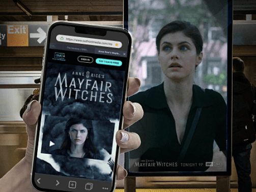 mayfair witches out of home advertising
