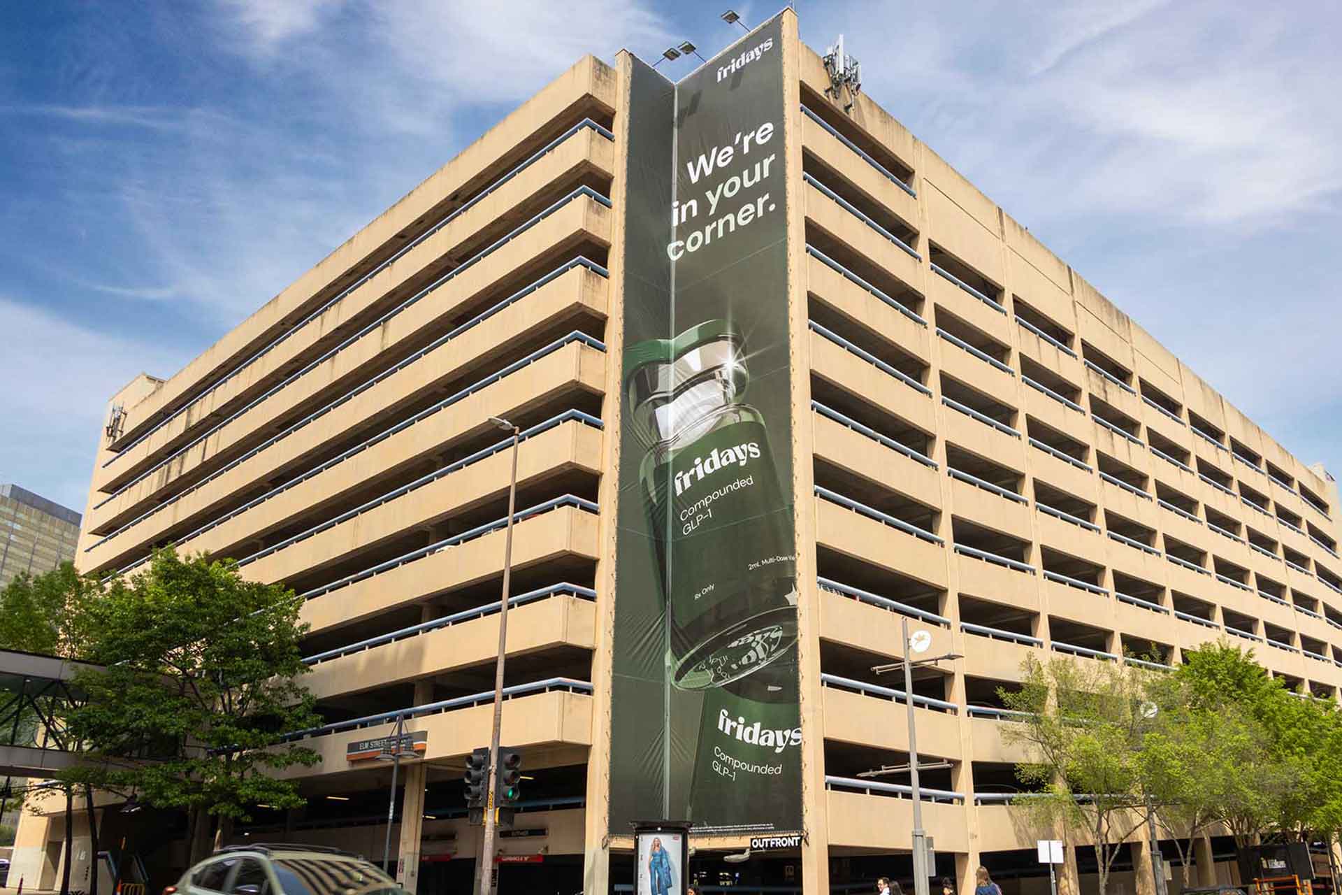 OUTFRONT STUDIOS Creative Showcase Fridays wallscape out of home advertising