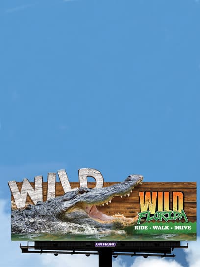 out of home advertising wild florida billboard