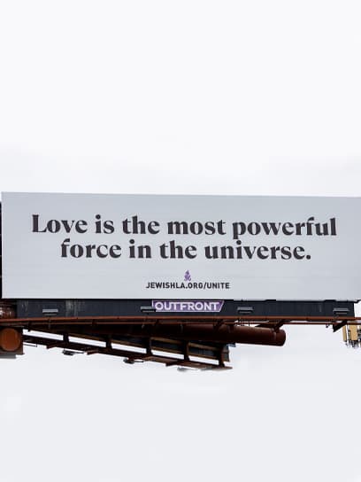 out of home advertising jewish federation billboard