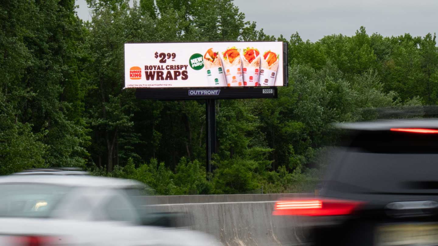 out of home digital billboard advertising philadelphia burger king